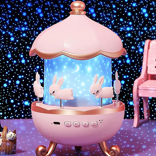 Bunny Carousel Night Light Projector