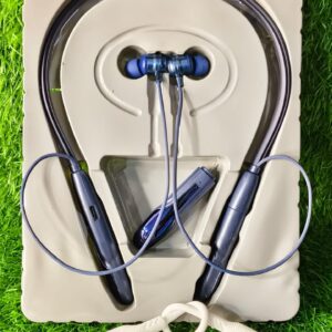 Double Battery Neckband Wireless Earphone with Detachable Dual Batteries, 700 Hours Playtime, Bluetooth 5.3, Vibration Alerts, Type-C Fast Charging,